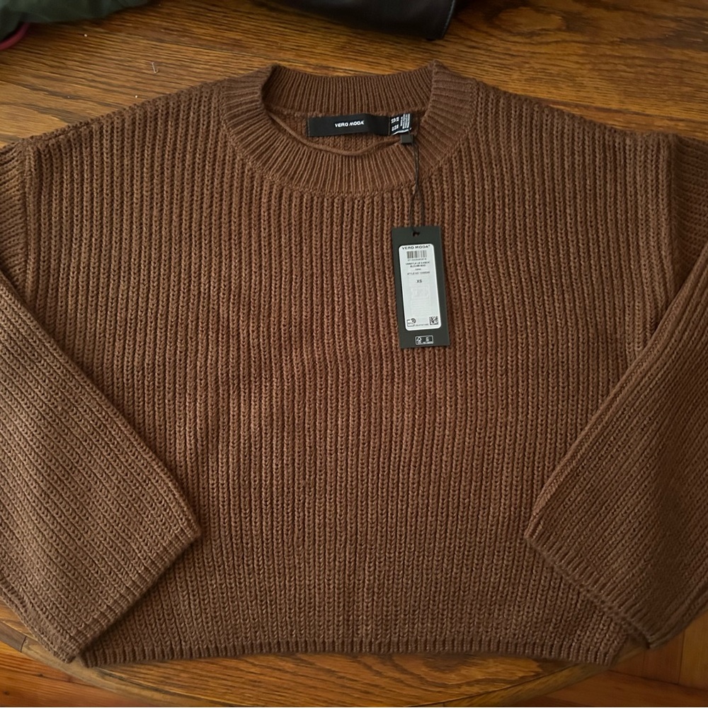 Vero Moda Woman’s Aztec Cropped Sweater Size XS NWT